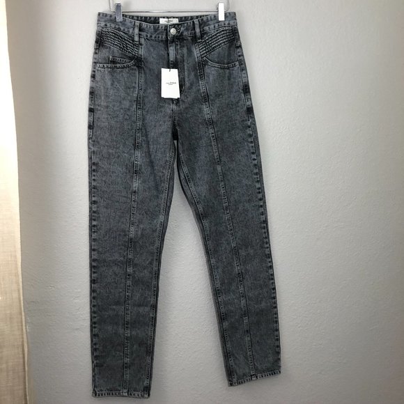 ISABEL MARANT ÉTOILE Henoya acid-wash Jeans T10 - Picture 6 of 13